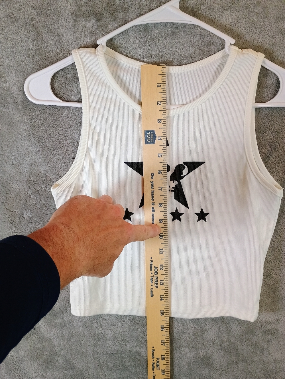 Romwe White Skull Star Tank Top Juniors Petite Small - Picture 6 of 9